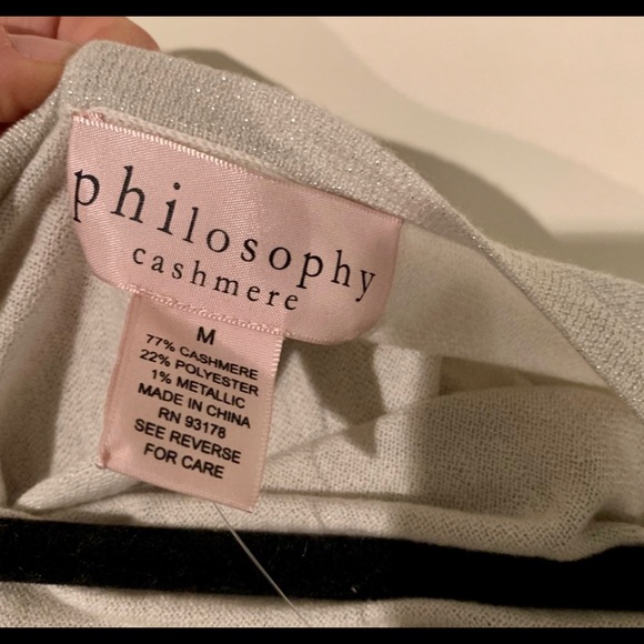 2/$30 🔥 Cashmere silver metallic sweater - Picture 5 of 8